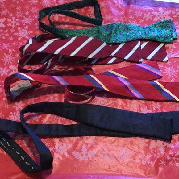 Bowties set of five, some silk from Peter Elliott, the tie-rack, Brooks Brothers - Picture 1 of 14